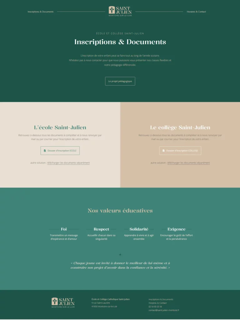 Saint-Julien Montoire site internet